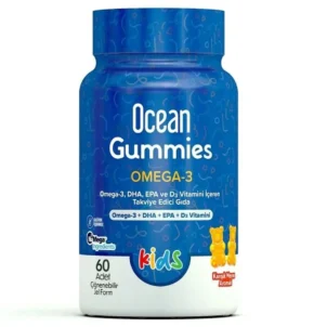 OCEAN GUMMIES OMEGA 3 KIDS 60 CIG JEL FORMپاستیل اومگا 3 60 تایی بچه