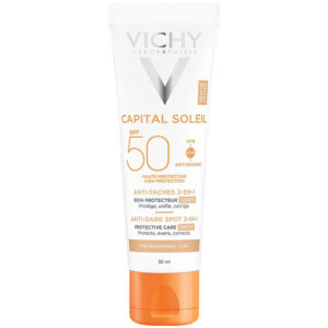 ضد آفتاب  سه کاره رنگی ویشی مدل VICHY GUNES ANTI DARK SPOT SPF 50