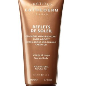 کرم برنزه کننده ریفلتس د سولیل استادرم، آبرسان و برنزه کنندهESTHEDERM REFLETS DE SOLEIL BRONZLASTIRICI CREM GEL 200ML