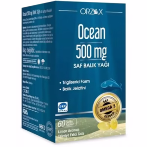روغن ماهی خالص امگا 3 - 500 میلی گرم 60 کپسول - با طعم لیمو برند Ocean(اقیانوس) در دسته کلاژن