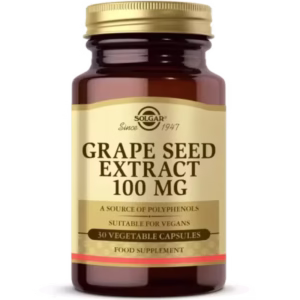 مکمل عصاره هسته انگور 100mg سولگار  SOLGAR Grape Seed Extract Exp2028