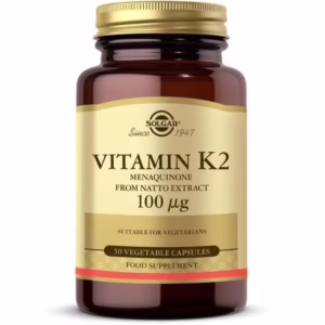 ویتامین کا ۲ 100 Mcg برند سولگار exp2028 ۵۰ عددی Solgar Vitamin K2 Solgar Vitamin K2 100 Mcg 50 Kapsül