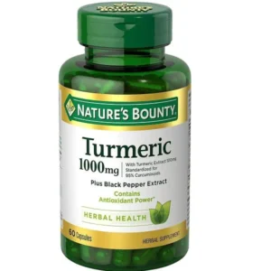 کپسول عصاره زردچوبه نیچرز بونتی 1000 میلی گرم 60 عددTurmerıc 1000 mg Plus Black Pepper