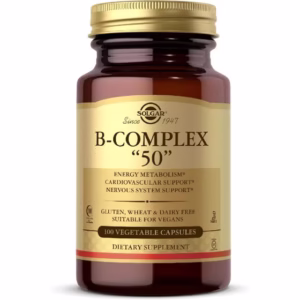 کپسول ب کمپلکس برند سولگار ۱۰۰ عدد exp 2028 Solgar Vitamin B-complex 50 100 Kapsül