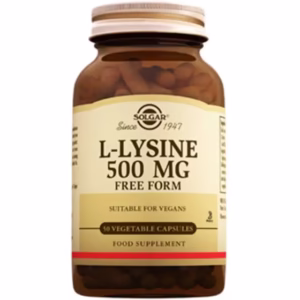 L-LYSINE 500 MG 50 KAP SOLGAERL-LYSINE 500 MG 50 KAP ال-لیزین  exp 2028سولگار  500 میلی گرمSOLGAER