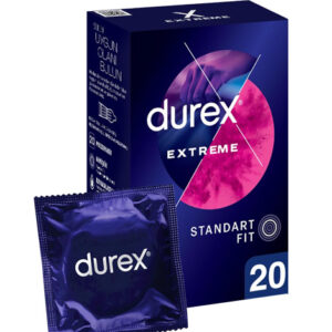 کاندوم خاردار تاخیری دورکس · خرید کاندوم دورکس 20 عددی DUREX EXTREME STANDART FIT