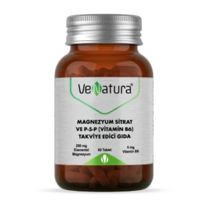 سیترات منیزیم و P-5-P (ویتامین B6) VENATURA MAGNEZYUM SITRAT VE P-5-P 60 TABLET