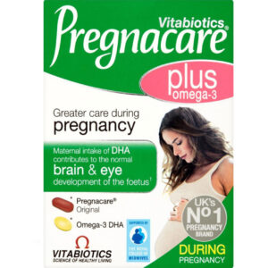 مولتی ویتامین مخصوص بانوان  های باردار 19 ویتامین مینرال همراه اومگا 3 پلاس Vitabiotics Pregnacare omega 3 plus 19 vitamins minerals DHA&EPA