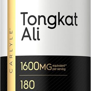 Tongat Ali 1600MG 180 cap ...CARLYLEکارلایل تونگکات علی | ۱۸۰ کپسول با رهایش سریع | مکمل بدون GMO و گلوتن