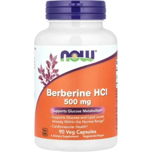 بربرین اچ سی ال ناو فودز ۵۰۰ میلی‌گرم ۹۰ کپسول گیاهی NOW Foods Berberine HCl 500mg 90 Veg Capsules