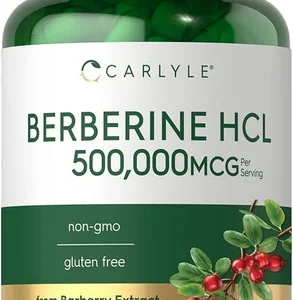 BERBERINE HCL 500.000 mcg...CARLYLEکپسول بربرین کارلایل ۵۰۰ میلی گرم همراه دارچین سیلان ۶۰ عددی
