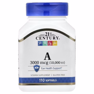 ویتامین A10.000سنتری 21st Century, Vitamin A, 3,000 mcg (10,000 IU), 110 Softgels