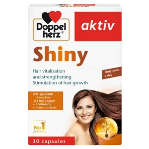 احیا و تقویت مو و تحریک رشد مو داپل هرز  30عددی AKTIV SHINY 30TAB....DOPPEL HERZ